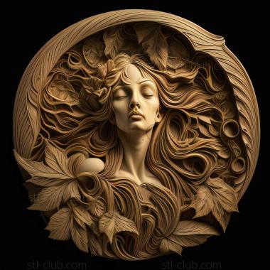 3D model RELIEFCARVED WOODEN (STL)